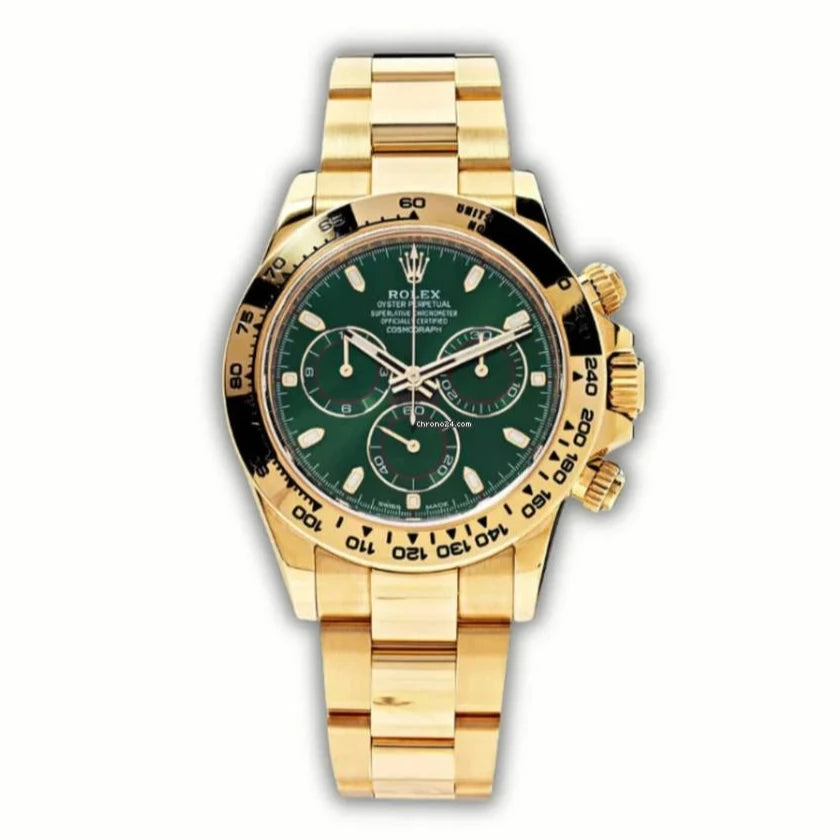 Relógio Daytona Masculino 40mm - Dourado/Verde